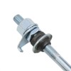 Meuey Lyot Silver Bicycle axle 3/8 Inch Bicycle Multiple Speed