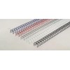 BuroKalos Wire Binding Spines, 20 Sheets, 6.4 mm, 3:1 Pitch,