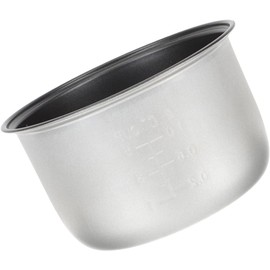 Cabilock Rice Container 3L Household Rice Cooker Inner Pot Replacement Insert Liner Non- Stick Rice Electric Cooker Pot Accessories Electric Cooker Accessory Stainless Steel Cookware