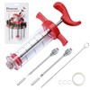 Meat Injector, Plastic Marinade Turkey Injector with 1-oz Capacity 2pcs