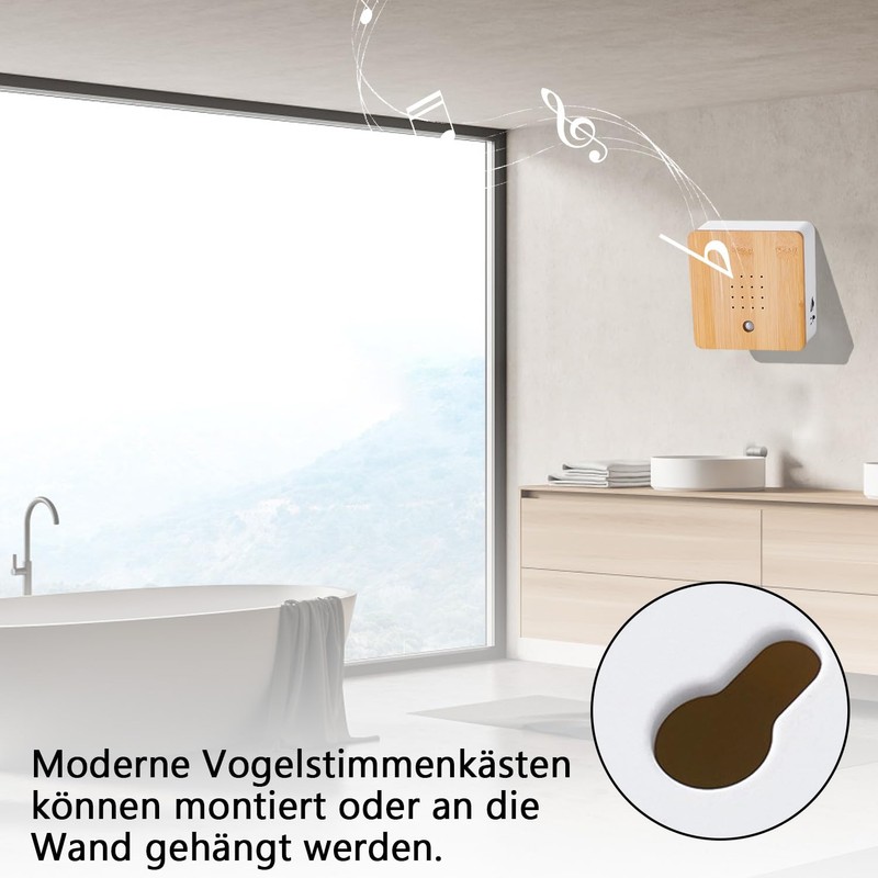 Ayolofei Bird Chirping Motion Sensor Box: Nature Sounds Box Bird