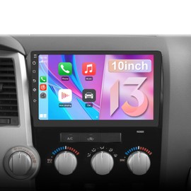 Vratzn Android 13 Car Radio Stereo for Toyota Tundra 2007-2013 Toyota Sequoia 2008-2018 with Wireless Carplay Android Auto 10-inch Touch Screen Head Unit