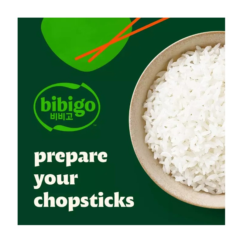 Bibigo Cooked Sticky White Rice 7.4 oz x 6 bowls