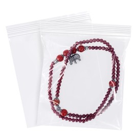 4x4 Inches Mini Plastic Zip Bags,200 Pieces Jewelry Bags, Clear Resealable Small Zip Bags