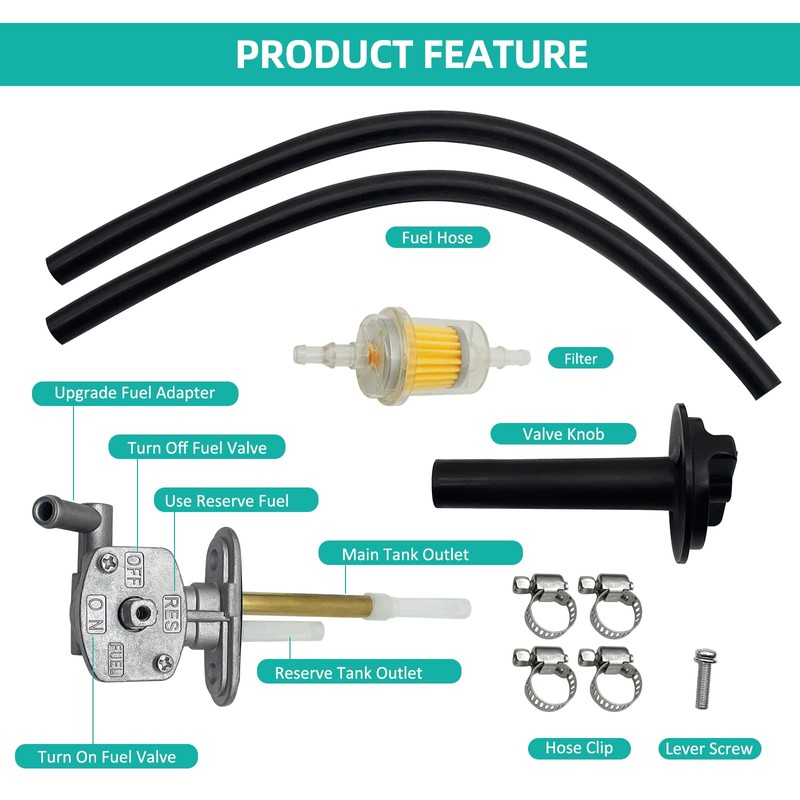 M MATI Fuel Tank Switch Valve with Lever Assy Replacement