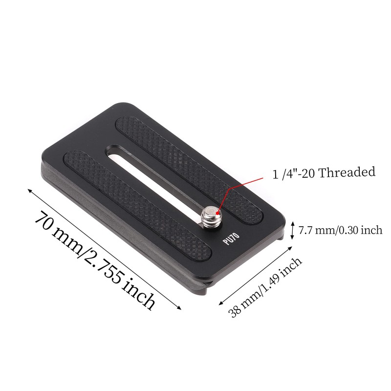 Hersmay 70mm Camera Mounting Quick Release Plate for DJI Ronin