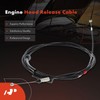 A-Premium Front Hood Latch Release Cable Without Handle Compatible with