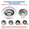 zaa Kitchen Sink Drain Strainer - Kitchen Sink Stopper,Stainless Steel