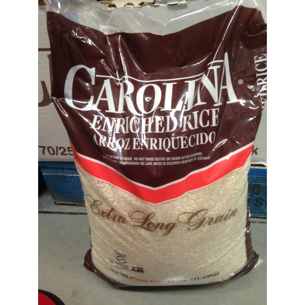 Carolina long grain rice 25 LB