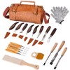 Premium Wood Carving Tools Kit - Ergonomic Walnut Handles, Razor-Sharp