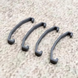 ULEIVA Kopfhörer Clip 4 Stck Grau Klemme Gadged kompatibel mit Astro A50 Gen. 4 + Mod. Kit Stützklemme Headband Fix Gaming Headset Kopfband (Grau)