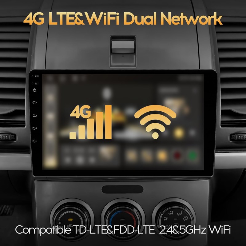 10inch 8Core 4+64GB QLED Full Touch Display Android Car Radio