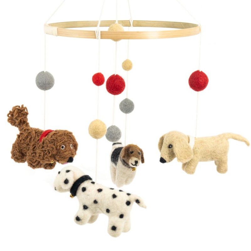 Gifted Hands Felt Hanging Mobile - Dogs