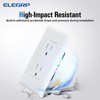 ELEGRP Decorator Wall Receptacle Outlet, Tamper Resistant 15A 125V Standard