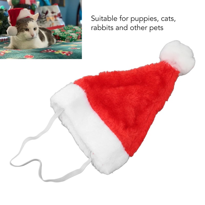 Fockety 5 Gorros de Papá Noel para Perro, Gorro de
