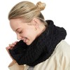 Aran Woollen Mills Irish Wool Black Snood Scarf For Women