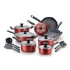 T-fal Initiatives Nonstick Cookware Set 18 Piece, Oven Broiler Safe