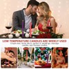 KISEER 6 Pcs Low Temperature Candles Low Heat Romantic Candles