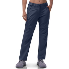 Outdoor Ventures Women's Convertible Pants, Quick Dry Hiking Zip-Off Pants, Stretch Lightweight Cargo Pants Navy