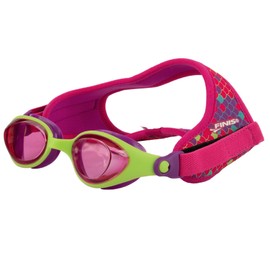 FINIS DragonFly Goggles - Kids Swim Goggles for Ages 3-8 with UV Protection, Buoyant Neoprene Strap, and Durable Lenses - PVC- and Latex-Free - Scales