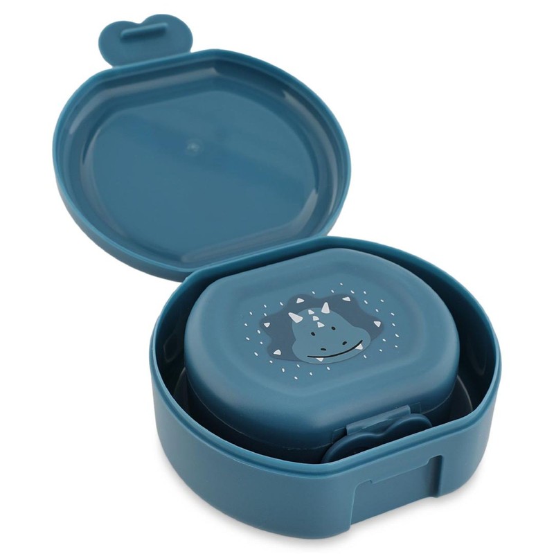 Mellis Trixie Lunch Boxes with Clip for Children (Mr. Triceratops)