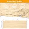 AUAUY Cheesecloth Table Runner, Pack of 6 Beige Cheesecloth Table