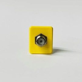 5 pk-R.J.Enterprises® RJ-EC-04 Ethernet Coax Wall Plate,Cat6 Blue Keystone Jack