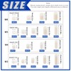 Glarks 270 Pcs Round Nylon Spacer Assortment Kit for M3