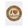 'I Love South Africa with Heart' Temporary Tattoo - Water