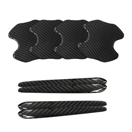 CAIFIPA Car Door Handle Protector Door Knob Guard Honda New Civic Sedan FL Type R3.9~/Civic Type R FL5 Type 6th Generation R4.9 - Black Thick Set