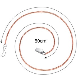 Zipper Puller, Back Zipper, Zipper Helper, Zipper Chain, Total Length 31.5 inches (80 cm), Auxiliary Zipper, Back Zipper, Assistant for Clothes, Dress, Coat, Boots