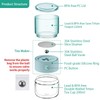 ZENS Modern Small Travel Glass Tea Infuser Teapot, 3-in-1 Smart