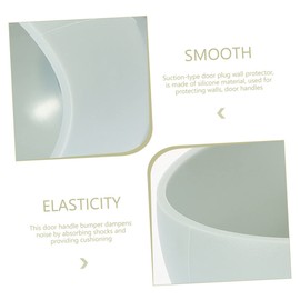 SAFIGLE 4pcs Door Knob for Safety Anti-Collision Protector for Round Knobs Flexible and Design Easy Install for Bedroom Kitchen Bathroom Safety Products