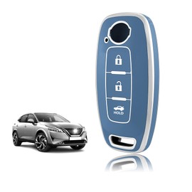 TOOMUME Key Case TPU Car Key Case Fits Nissan Qashqai J12 Juke F16 Xtrail T33 Airya B6 B8 B9 Micra Altima Teana Murano Kicks, Key Cover Protection Key Case - Case