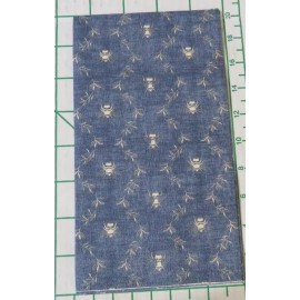 The Prairie THREE DECORATIVE  HOSTESS NAPKINS for DECOUPAGE "Bees of Navy Background"