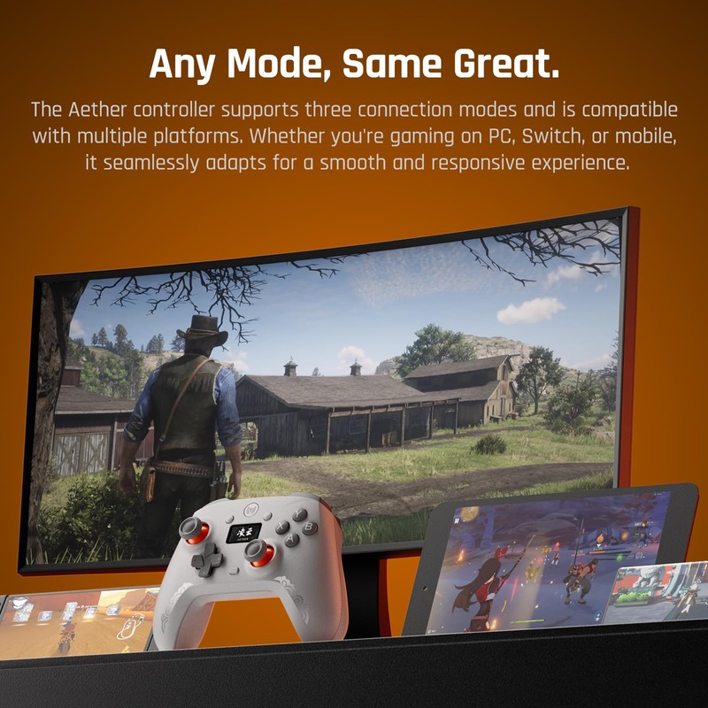 BIGBIG WON Wireless Gaming Controller with LCD Display – Hall