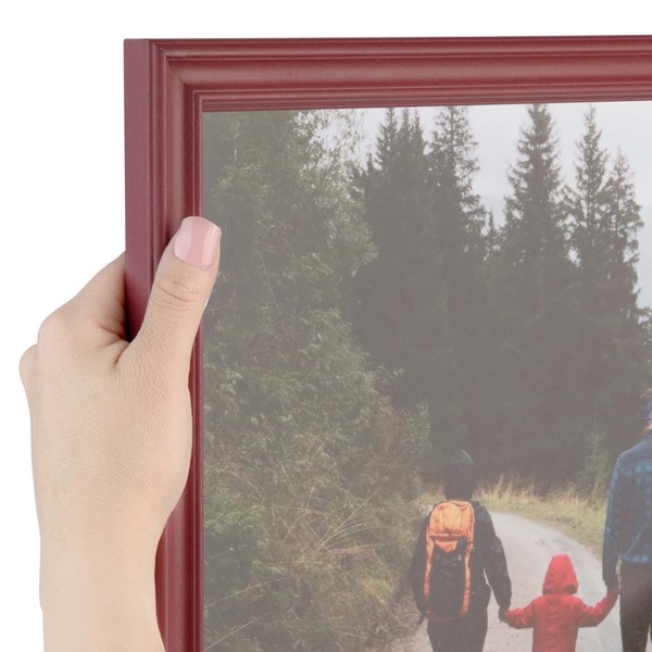 ArtToFrames 12x18 inch Red Stain on Red Oak Wood Picture