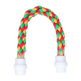 Cikonielf Birds Stand Bar, Cotton Rope U-shaped Bird standing rod Perch Climbing Toys pets gift