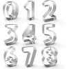 Vencort Cortadores De Galletas Numeros Fondant Reposteria Acero Inox