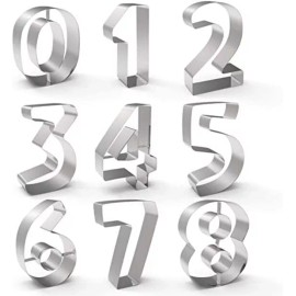 Vencort Cortadores De Galletas Numeros Fondant Reposteria Acero Inox