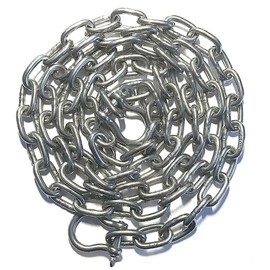 Stainless Steel 316 Anchor Chain 3/16" or 5mm by 10' Long Shackles