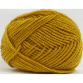 Yokota Daruma 01-5140 Soft Lambs Yarn, Wool Blend, Medium, Col. 42 Yellow, 1.1 oz. (30 g), Approx. 112.6 yd. (103 m)
