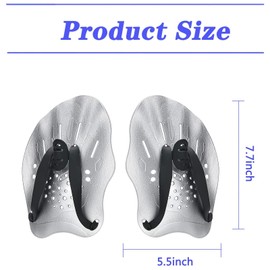 Hand paddle swimming paddle, swimming paddle, swimming training device for adults, swimming paddle with adjustable straps for adults, children, unisex swimming training accessories