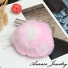 AVANCE Women's Paw Dog Cat Fur Charm Key Ring Cute