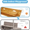 Beipoo Kids Wooden Sandbox with Cover, Large Wood Sandbox with