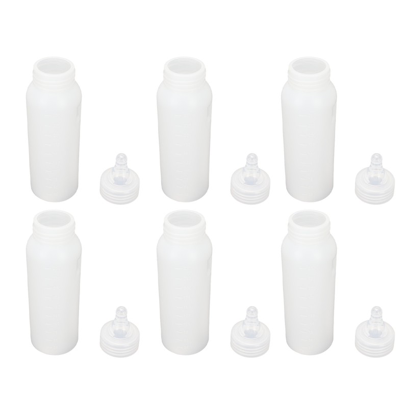 10pcs Small Animal Feeding Bottle Soft Silicone Nipple Thickened Pet