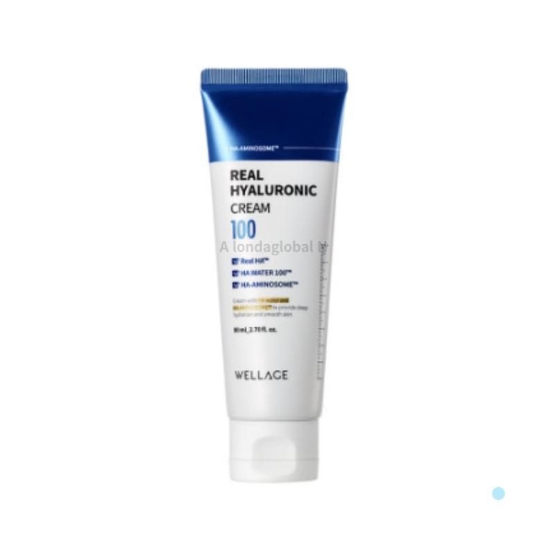 Wellage Real Hyaluronic 100 Cream Moisturizing Quick Drying / 웰라쥬