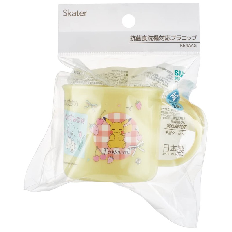 Skater KE4AAG-A Antibacterial Cup, Pokémon, New, Retro, 7.8 fl oz