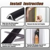 26 FT Door Frame Extra Thick Kerf Non-Adhesive Weather Stripping