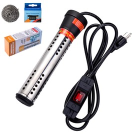 Water Heater,Portable Water Heater and Immersion Water Heater Switch Control- Dry Burn Protection for Bucket, Basin, Bathtub, Water Trough Heater, 2000W